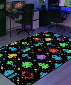 Customizable Arcade Pattern Area Rug for Home Decoration