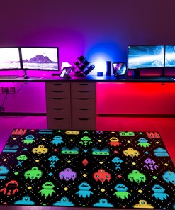 Customizable Arcade Pattern Area Rug for Home Decoration