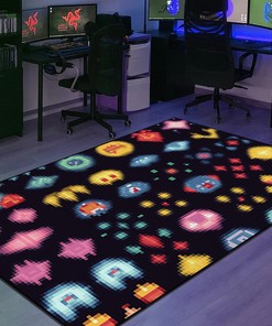 Customizable Arcade Pattern Game Room Carpet for Home