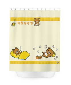 Cute Rilakkuma Retro Shower Curtain for Kawaii Bathroom Decor