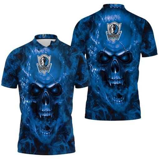 Dallas Mavericks Skull Polo Shirt - Ideal Gift for NBA Fans