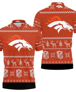 Denver Broncos Christmas 3D All Over Print Polo Shirt - Perfect Gift for Fans