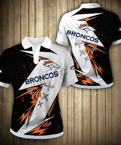 Denver Broncos Graffiti 3D All Over Print Polo Shirt - Great Fan Gift
