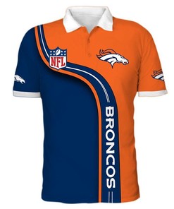 Denver Broncos Men's 3D All Over Print Polo Shirt - Ideal Fan Gift