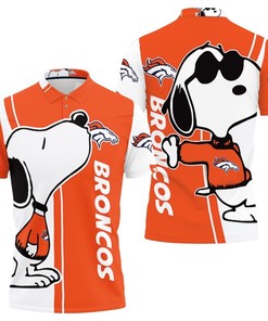 Denver Broncos Snoopy Lover 3D Printed Polo Shirt - Ideal Fan Gift