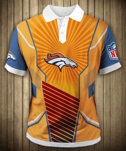 Denver Broncos Sunlight Casual 3D All Over Print Polo Shirt - Ideal Gift for Fans
