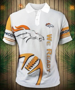 Denver Broncos Zigzag Casual 3D All Over Print Polo Shirt - Ideal Fan Gift