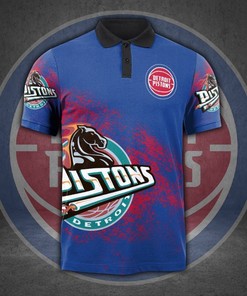 Detroit Pistons 3D All Over Print Polo Shirt Fan Gift