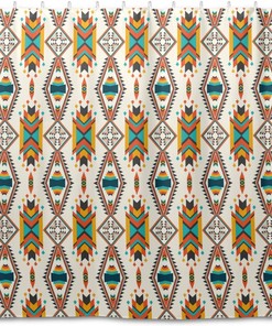 Ethnic Geometric Pattern Shower Curtain - Modern Home Bathroom Hotel Spa Decorations
