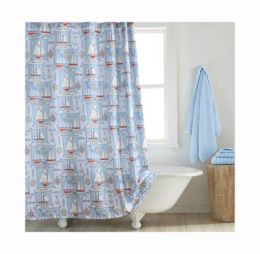 European Style Marine Starfish Shower Curtain - Aesthetic and Practical Addition to Any Bathroom