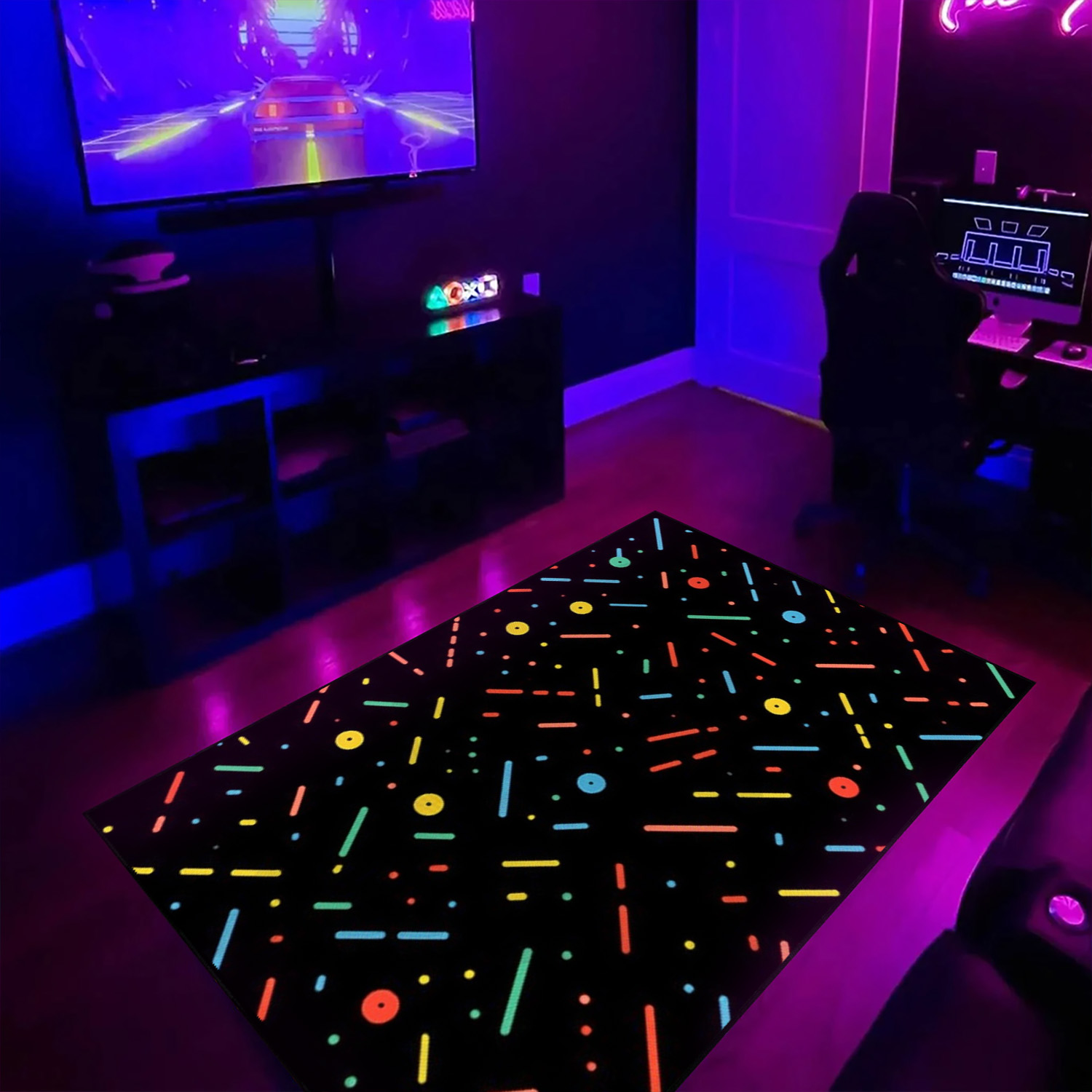 Eye-catching Geometric Arcade Pattern Area Rug