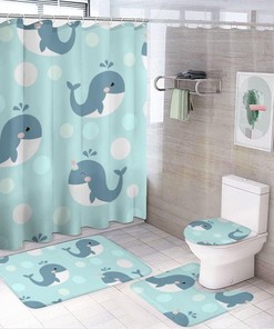 Fun Dolphin Shower Curtain for Waterproof and Playful Bathroom Decor