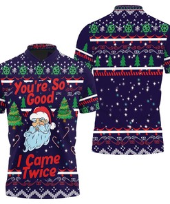 Funny Christmas Santa Claus 3D All Over Print Polo Shirt for Fans