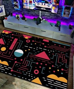 Geometric Arcade Pattern Personalized Area Rug