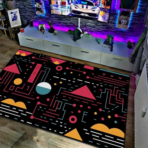 Geometric Arcade Pattern Personalized Area Rug