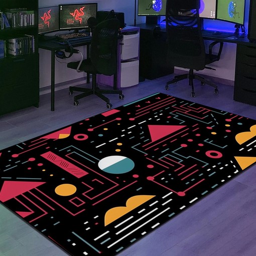 Geometric Arcade Pattern Personalized Area Rug