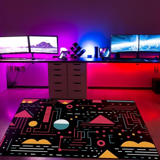 Geometric Arcade Pattern Personalized Area Rug