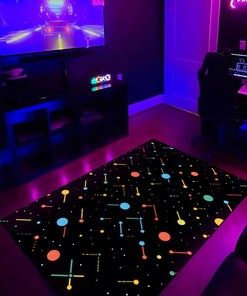 Geometric Arcade Pattern with Multiply and Dot Design Rug