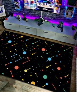 Geometric Arcade Pattern with Multiply and Dot Design Rug