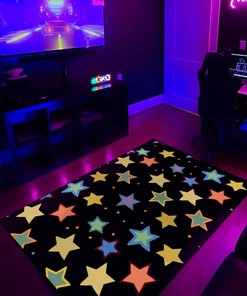 Geometric Star Arcade Pattern Customizable Rug