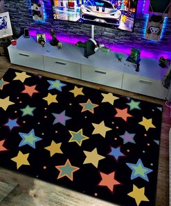 Geometric Star Arcade Pattern Customizable Rug
