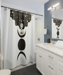 Gothic Witchy Shower Curtain for Bathroom Decor
