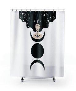 Gothic Witchy Shower Curtain for Bathroom Decor