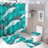 Hand Drawn Dolphin Shower Curtain for Bathroom Decor, Waterproof for a Personal Touch