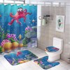 Hawaiian Octopus Shower Curtain for Bathroom, Home Decor