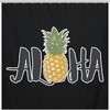 Hawaiian Print Shower Curtain for Tropical Bathroom Decor