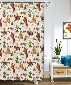 Hunter Waterproof Fabric Bath Curtain Camper Shower Curtain