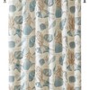 Ivory Starfish and Seashells Shower Curtain for Nautical Bathroom Decor 