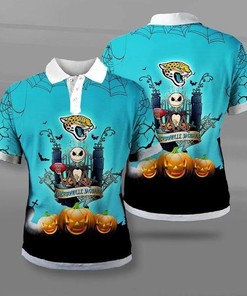 Jacksonville Jaguars Halloween Polo Shirt - Spooky Polo for Jaguars Fans
