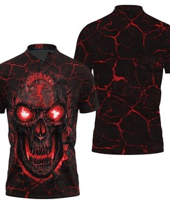 Lava Skull Fireball Graphic Hoodie/T-Shirt Hoodie 3D Polo Shirt - Perfect for Skulls Lovers