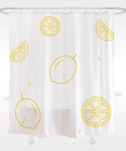 Lemon Shower Curtain - Funny Fruit Bathroom Bathtubs Decor with a Lovely Twist