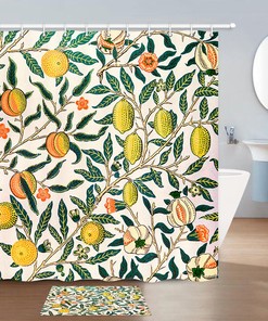 Lemon on The Tree Shower Curtain, Fresh Bathroom Decor