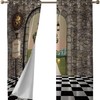 Light Blocking Alice in Wonderland Curtain for Darkening Room Decor