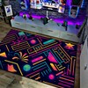 Light Up Pattern Neon Art Stickers Rug - Add a Vibrant Touch to Your Home Decor