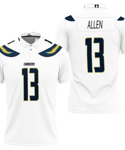 Los Angeles Chargers Keenan Allen Game White Jersey Inspired Style 3D Polo Shirt - Perfect Gift for Fans