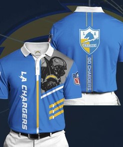 Los Angeles Chargers Sports American Football NFL - All Over Print Polo Shirt