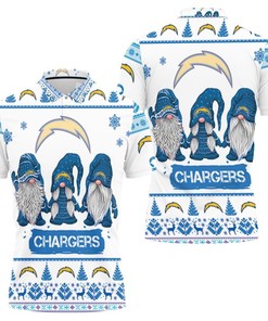 Los Angeles Chargers Ugly Christmas Polo Shirt - Perfect Gift for Fans