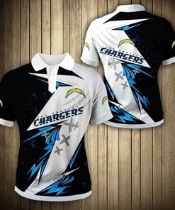 Men's Los Angeles Chargers Graffiti Polo Shirt - Streetwear Style