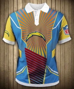 Men's Sunlight Los Angeles Chargers Casual Polo Shirt - Cool and Comfortable