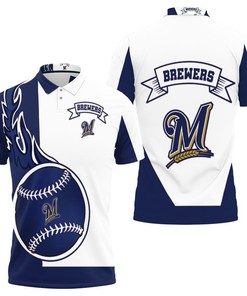 Milwaukee Brewers Button Up Polo Shirt - Perfect Gift for Fans