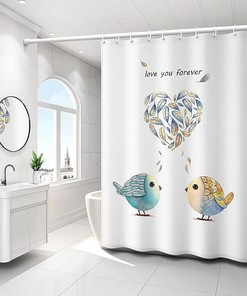 Modern Bath Curtain Decor Shower Curtain for Bathrooms Fabric Waterproof TOL Shower Curtain