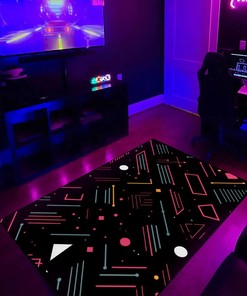 Modern Geometric Arcade Pattern Customizable Area Rug