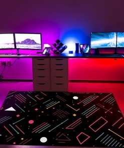 Modern Geometric Arcade Pattern Customizable Area Rug