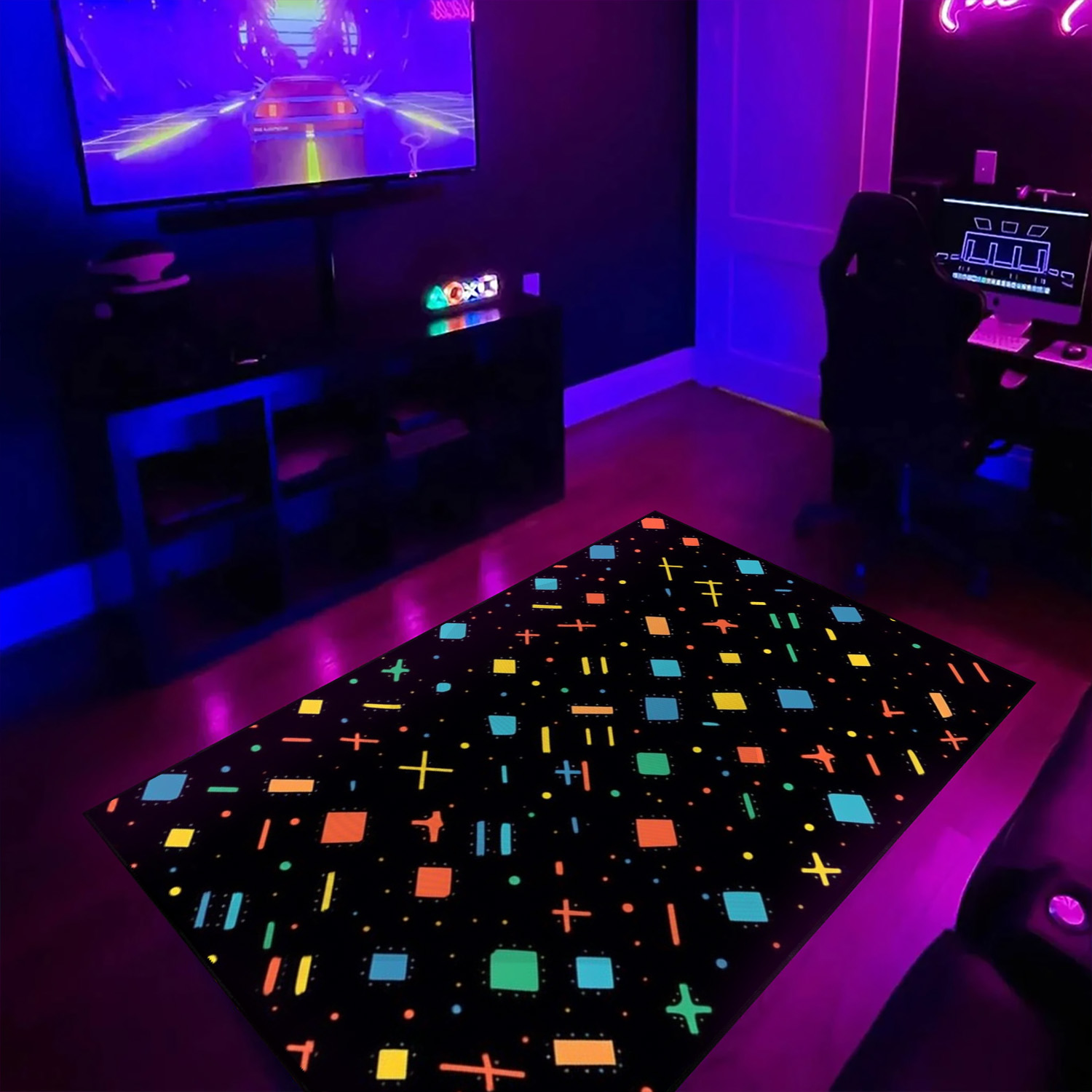 Modern Geometric Arcade Pattern Customizable Rug