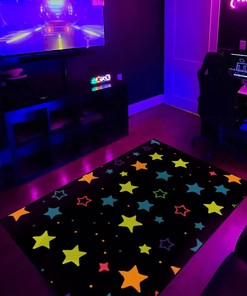 Modern Geometric Star Arcade Pattern Customizable Rug