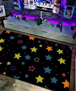 Modern Geometric Star Arcade Pattern Customizable Rug